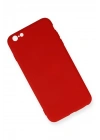 BFS iPhone 6 Plus Kılıf Nano içi Kadife Silikon - Kırmızı