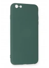 BFS  iPhone 6 Plus Kılıf Nano içi Kadife Silikon - Koyu Yeşil