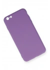 BFS  iPhone 6 Plus Kılıf Nano içi Kadife Silikon - Mor