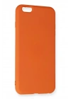 BFS  iPhone 6 Plus Kılıf Nano içi Kadife Silikon - Turuncu