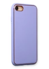 BFS  iPhone 7 Kılıf Coco Deri Silikon Kapak - Açık Lila