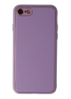 BFS  iPhone 7 Kılıf Coco Deri Silikon Kapak - Lila