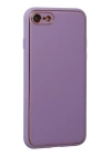 BFS  iPhone 7 Kılıf Coco Deri Silikon Kapak - Lila