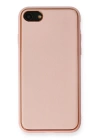 BFS  iPhone 7 Kılıf Coco Deri Silikon Kapak - Pembe