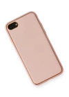BFS  iPhone 7 Kılıf Coco Deri Silikon Kapak - Pembe