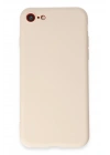 BFS  iPhone 7 Kılıf First Silikon - Krem