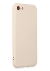 BFS  iPhone 7 Kılıf First Silikon - Krem