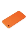 BFS  iPhone 7 Kılıf First Silikon - Parlak Turuncu