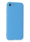 BFS  iPhone 7 Kılıf Nano içi Kadife Silikon - Mavi
