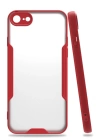 BFS  iPhone 7 Kılıf Platin Silikon - Kırmızı
