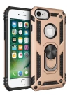 BFS  iPhone 7 Kılıf Sofya Yüzüklü Silikon Kapak - Gold
