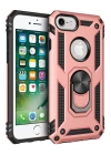 BFS  iPhone 7 Kılıf Sofya Yüzüklü Silikon Kapak - Rose