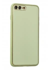 BFS  iPhone 7 Plus Kılıf Coco Deri Silikon Kapak - Açık Yeşil