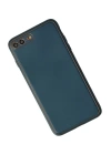 BFS  iPhone 7 Plus Kılıf Coco Deri Silikon Kapak - Mavi