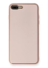 BFS  iPhone 7 Plus Kılıf Coco Deri Silikon Kapak - Pembe