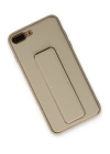 BFS  iPhone 7 Plus Kılıf Coco Deri Standlı Kapak - Gold