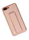 BFS  iPhone 7 Plus Kılıf Coco Deri Standlı Kapak - Pudra