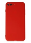 BFS  iPhone 7 Plus Kılıf First Silikon - Kırmızı