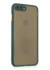 BFS  iPhone 7 Plus Kılıf Montreal Silikon Kapak - Yeşil