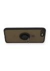 BFS  iPhone 7 Plus Kılıf Montreal Yüzüklü Silikon Kapak - Siyah