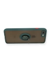 BFS  iPhone 7 Plus Kılıf Montreal Yüzüklü Silikon Kapak - Yeşil