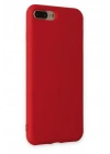 BFS  iPhone 7 Plus Kılıf Nano içi Kadife Silikon - Kırmızı