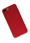 BFS  iPhone 7 Plus Kılıf Nano içi Kadife Silikon - Kırmızı