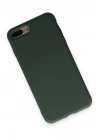 BFS  iPhone 7 Plus Kılıf Nano içi Kadife Silikon - Koyu Yeşil