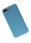 BFS  iPhone 7 Plus Kılıf Nano içi Kadife Silikon - Mavi