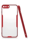 BFS  iPhone 7 Plus Kılıf Platin Silikon - Kırmızı