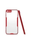 BFS  iPhone 7 Plus Kılıf Platin Silikon - Kırmızı