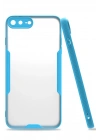 BFS  iPhone 7 Plus Kılıf Platin Silikon - Mavi