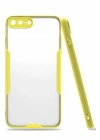 BFS  iPhone 7 Plus Kılıf Platin Silikon - Sarı