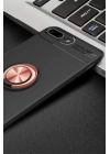 BFS  iPhone 7 Plus Kılıf Range Yüzüklü Silikon - Siyah-Gold