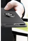 BFS  iPhone 7 Plus Kılıf Range Yüzüklü Silikon - Siyah-Gold