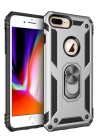 BFS  iPhone 7 Plus Kılıf Sofya Yüzüklü Silikon Kapak - Gümüş