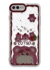 BFS  iPhone 7 Plus Kılıf Sweet Desenli Silikon Kapak - Pembe