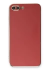 BFS  iPhone 7 Plus Kılıf Volet Silikon - Kırmızı