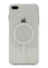 BFS  iPhone 8 Plus Kılıf Magneticsafe Şeffaf Silikon - Şeffaf