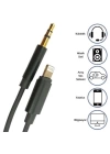 BFS  iPhone Lightning Aux Araç Dönüştürücü Ses Kablosu 35 mm Jack Girişli
