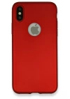 BFS  iPhone X Kılıf First Silikon - Bordo