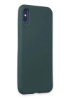 BFS  iPhone X Kılıf First Silikon - Koyu Yeşil