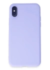 BFS  iPhone X Kılıf First Silikon - Lila