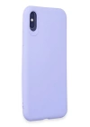 BFS  iPhone X Kılıf First Silikon - Lila