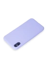 BFS  iPhone X Kılıf First Silikon - Lila