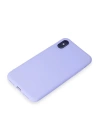 BFS  iPhone X Kılıf First Silikon - Lila