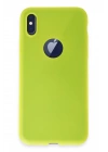 BFS  iPhone X Kılıf First Silikon - Parlak Sarı