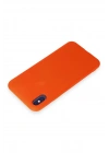 BFS  iPhone X Kılıf First Silikon - Parlak Turuncu
