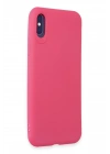 BFS  iPhone X Kılıf First Silikon - Pembe