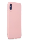 BFS  iPhone X Kılıf First Silikon - Pudra